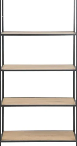 Seaford hylla 77x150 cm - Ek/svart