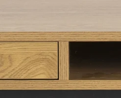 Seaford skrivbord 110 cm - Ek/svart + Textilrengöring för möbler