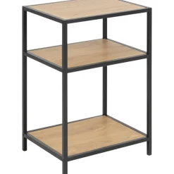 Seaford sängbord - Ek/svart