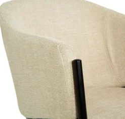 Seat matgrupp, matbord med 4 st Stacey sammetsstolar - Svart/beige + 4.00 x Stolsdyna