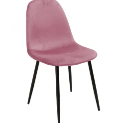 Seat matgrupp, matbord med 4 st Carisma sammetsstolar - Svart/Korall + 4.00 x Stolsdyna