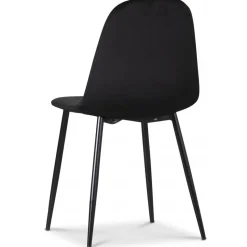 Seat matgrupp, matbord med 4 st Carisma matstolar - Svart