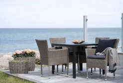 Seattle utestol - Mörkbrun + Fläckborttagare för möbler