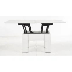 Serafin höj och sänkbart soffbord 80-160 x 80 cm - Vit
