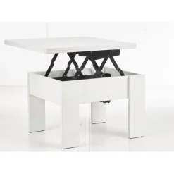 Serafin höj och sänkbart soffbord 80-160 x 80 cm - Vit