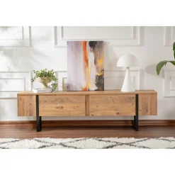 Serenity TV-bänk - Furu/svart