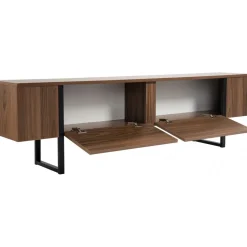 Serenity TV-bänk - Valnöt/svart