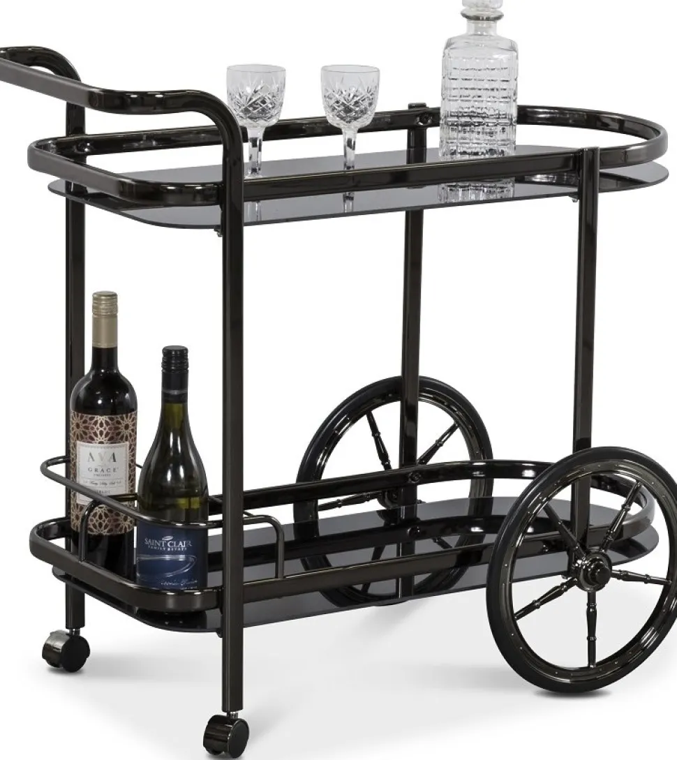 Serveringsvagn rökig metall - Rochester