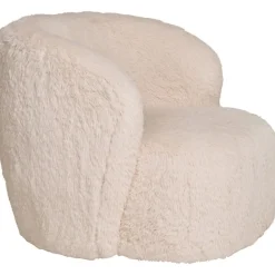 Setubal fåtölj - Offwhite fuskpäls