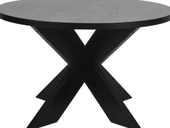 Seven runt matbord 120 cm - Svart Askfaner