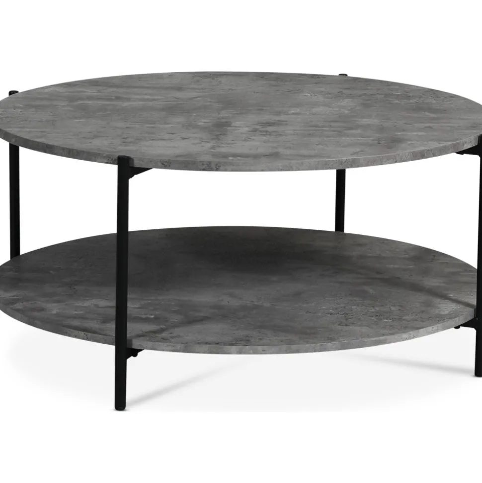 Shanghai runt soffbord Ø90 cm + Möbeltassar