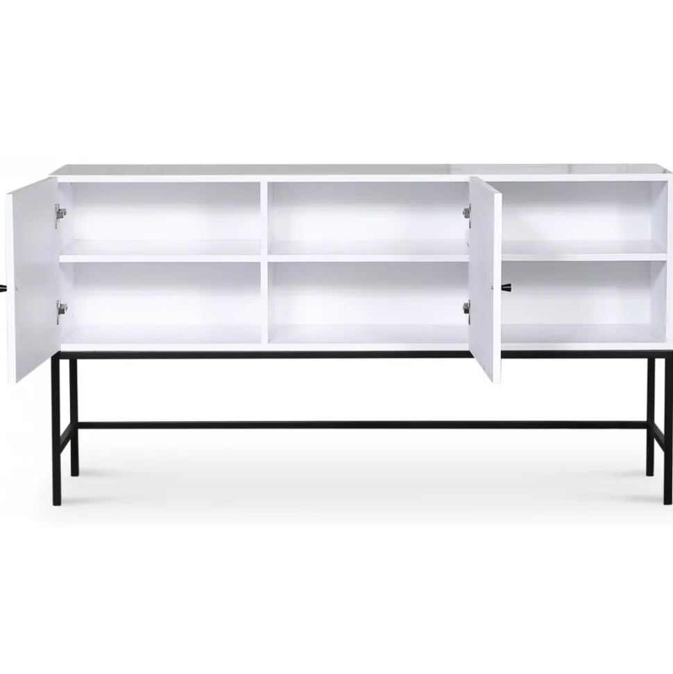 Sideboard 160 cm bred vit