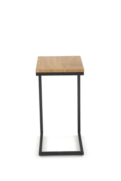 Sidobord 40 x 30 x 60 cm - Ek/svart + Fläckborttagare för möbler