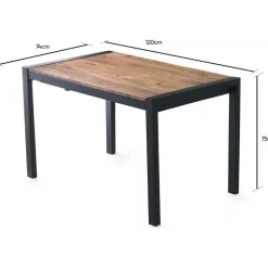 Silvia matbord 120-187 cm - Furu