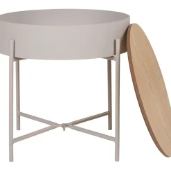 Sisco sidobord Beige/Grå Ø40 cm
