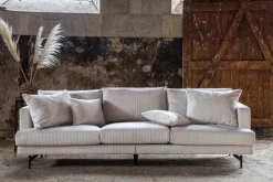 3-sits soffa i beige manchester - Hedlunda + Textilrengöring för möbler