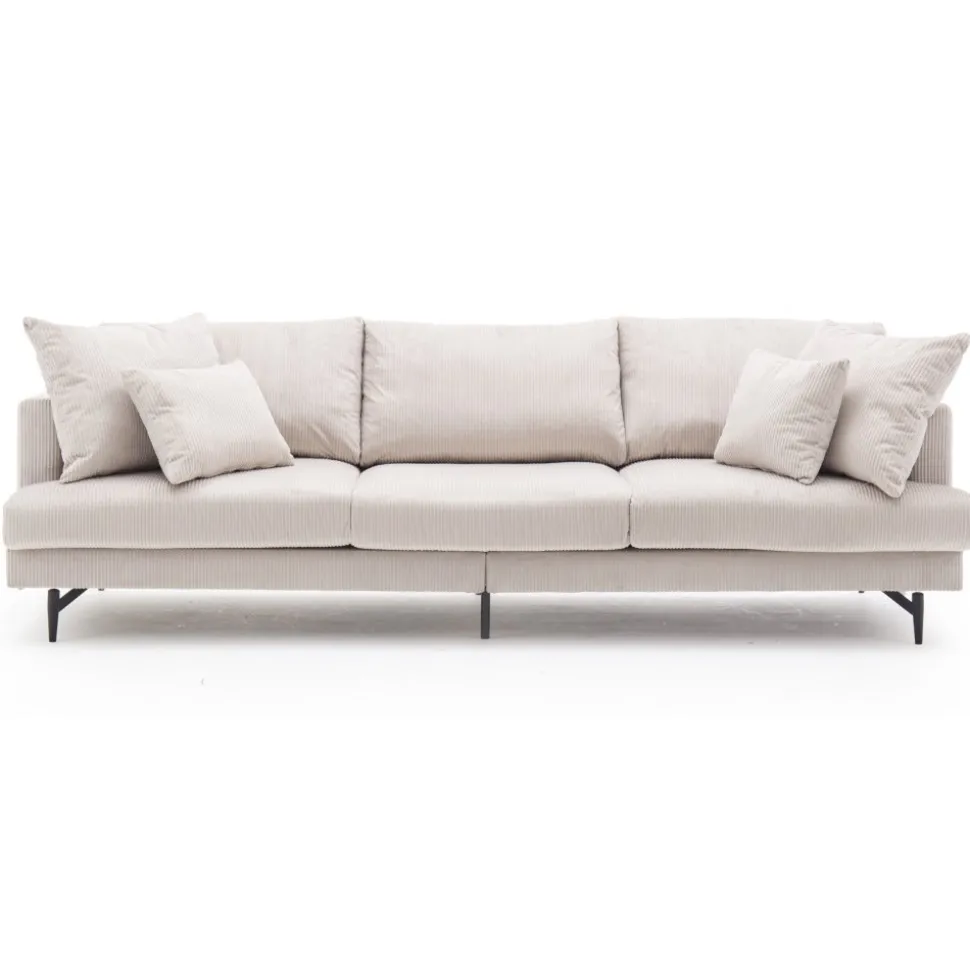 3-sits soffa i beige manchester - Hedlunda + Fläckborttagare för möbler