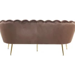 3-sits soffa i brun sammet - Kingsley + Möbeltassar