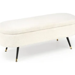 Sittbänk med förvaring offwhite 120 cm bred