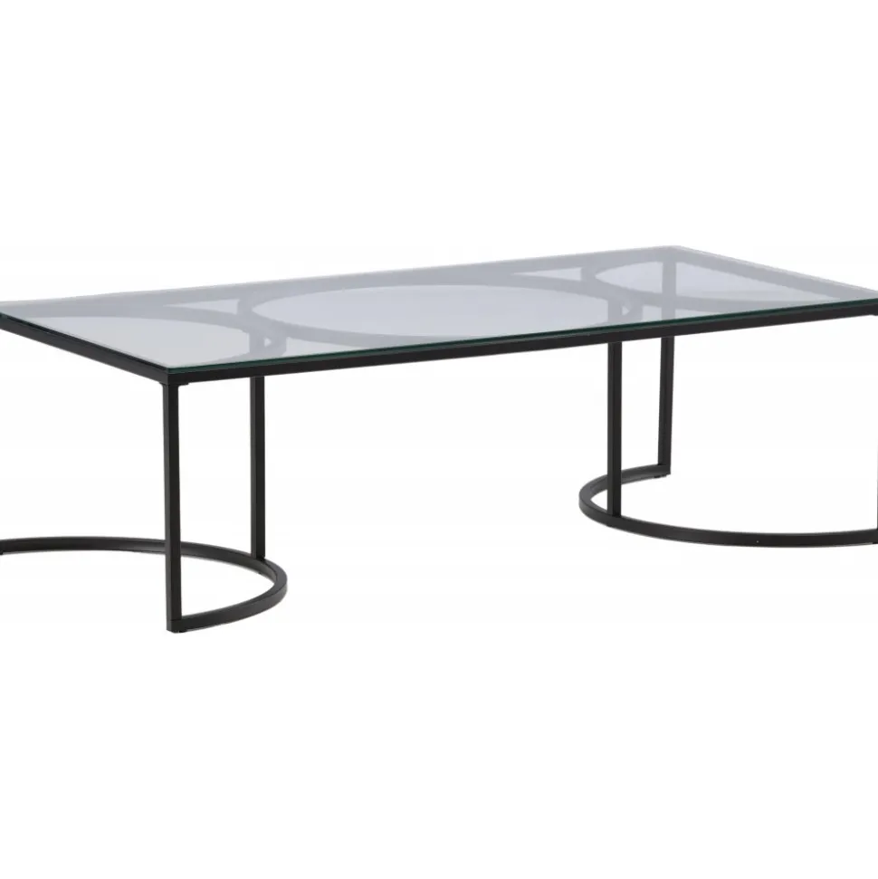 Skanör soffbord 140 x 70 cm - Svart