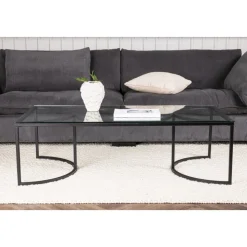 Skanör soffbord 140 x 70 cm - Svart