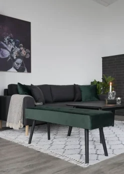 Skiby Sittbänk - Mörkgrön/svart