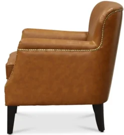 Skinnfåtölj brun - Ambassadör Professor + Textilrengöring för möbler