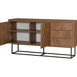 Skänk Ruba i valnöt - 140 cm + Möbeltassar