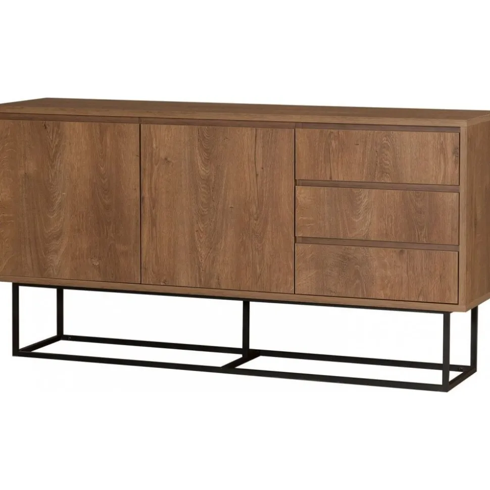 Skänk Ruba i valnöt - 140 cm + Textilrengöring för möbler