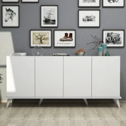 Skänk vit 180 cm - Elegant