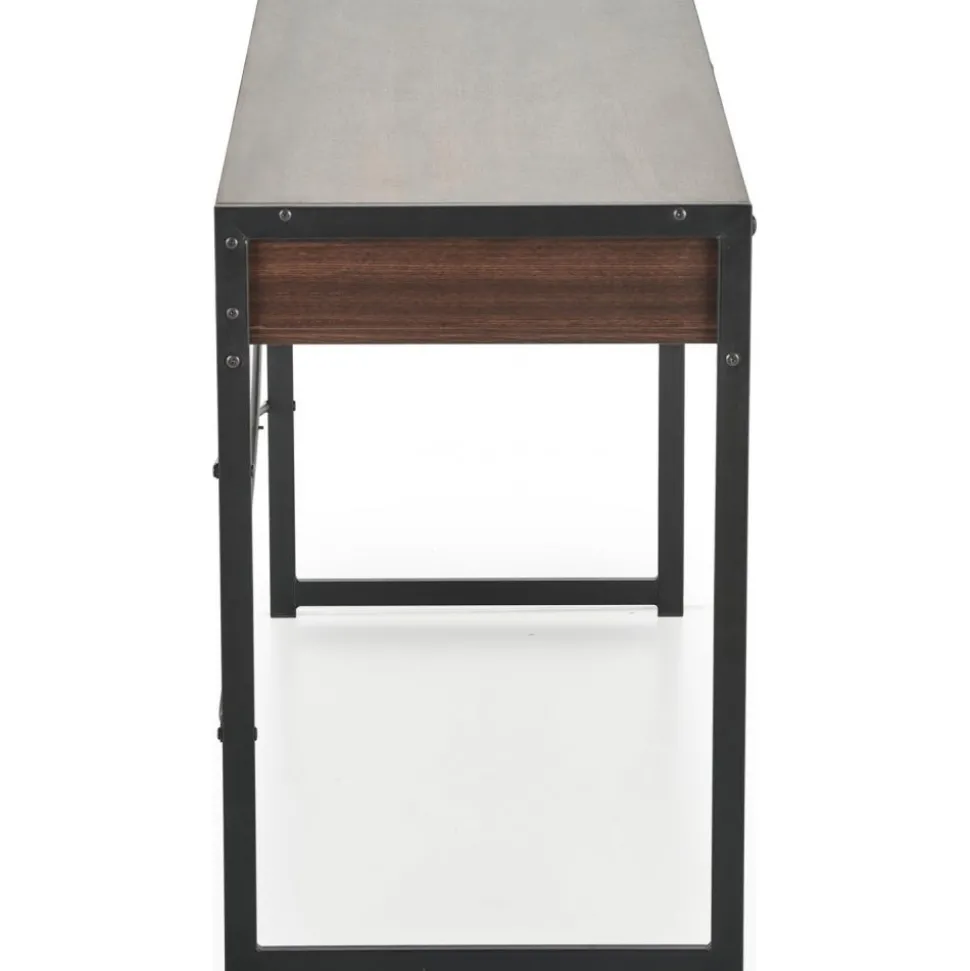 Skrivbord med lådor valnöt 123 cm bred + Textilrengöring för möbler