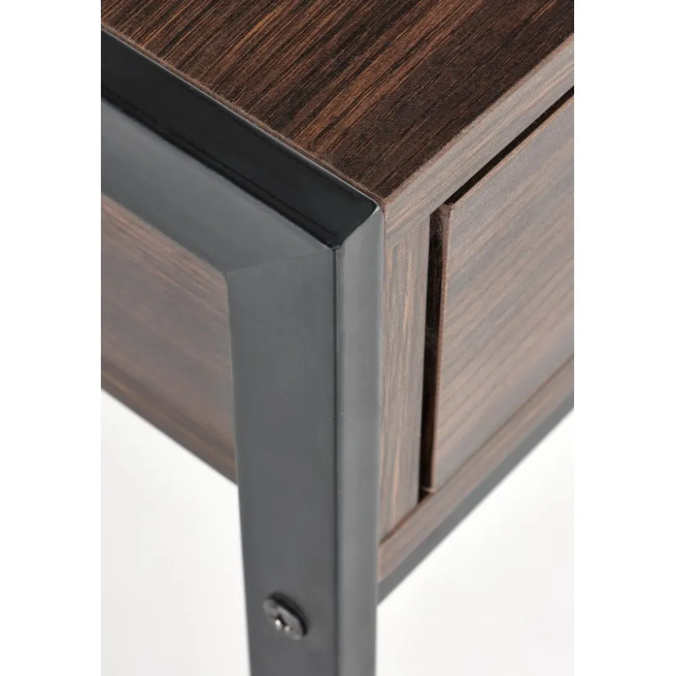 Skrivbord med lådor valnöt 123 cm bred + Textilrengöring för möbler