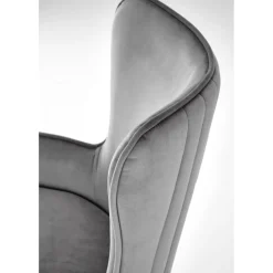 Skrivbordsstol grå sammet