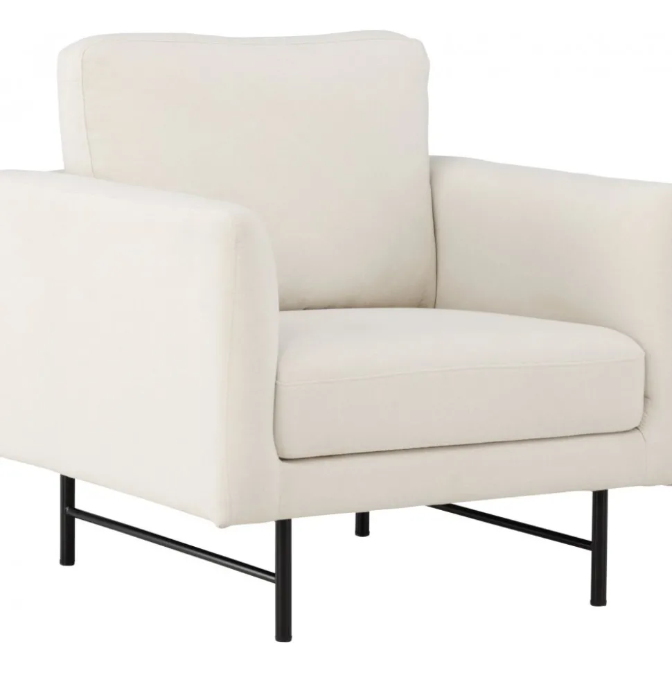 Sky fåtölj - Vit/svart