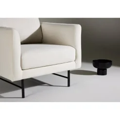 Sky fåtölj - Vit/svart