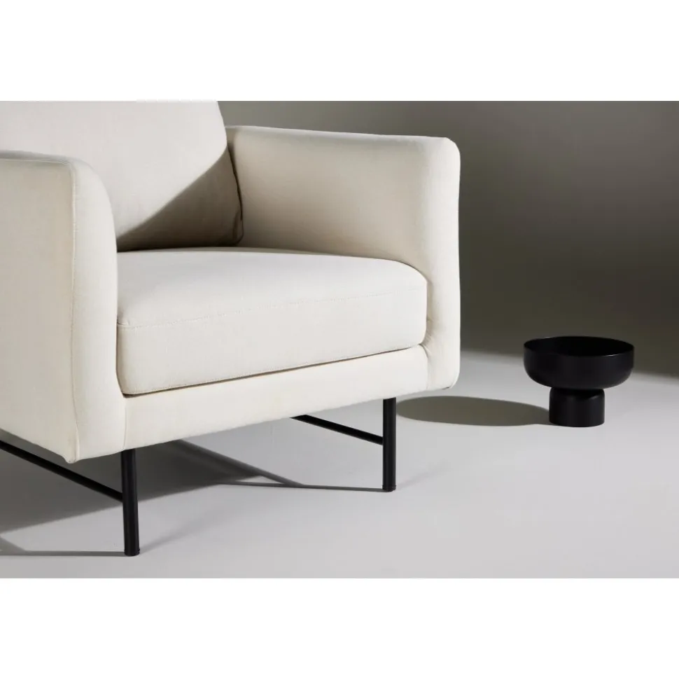 Sky fåtölj - Vit/svart