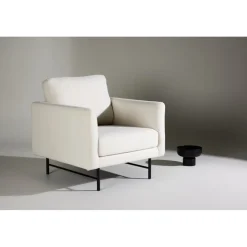 Sky fåtölj - Vit/svart