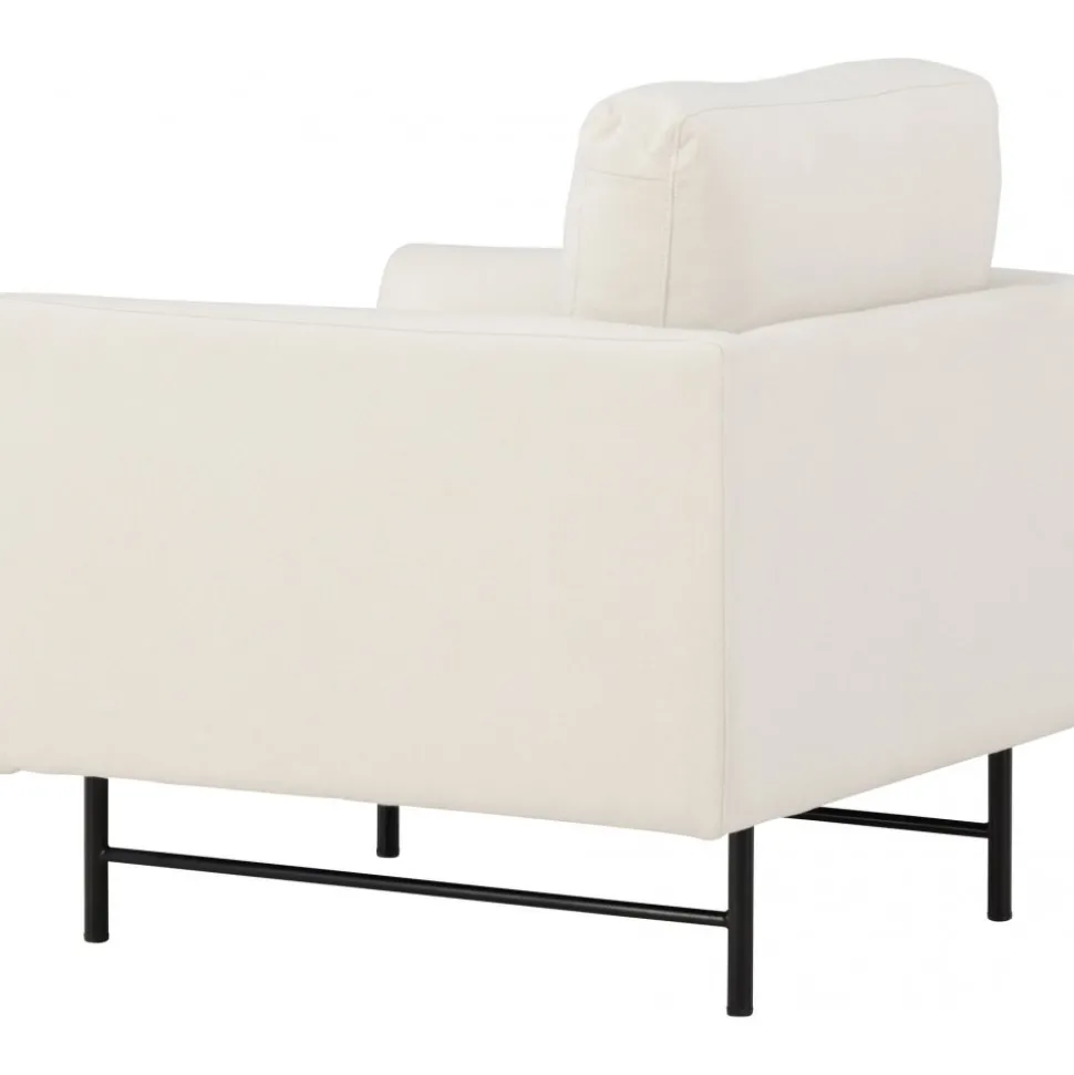 Sky fåtölj - Vit/svart