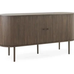 Slide skänk 150 cm - Brunlackad ek