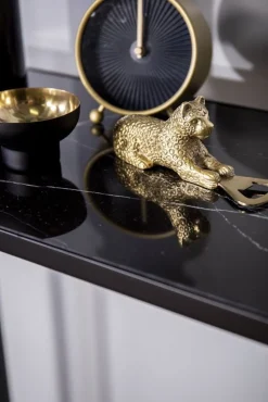 Slope avlastningsbord 100 x 30 cm - Svart/mässing