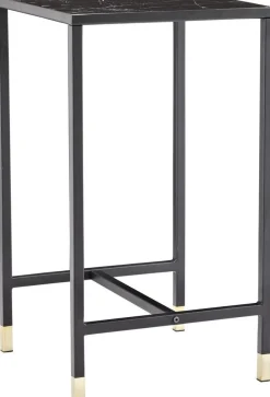 Slope sängbord - Svart/mässing