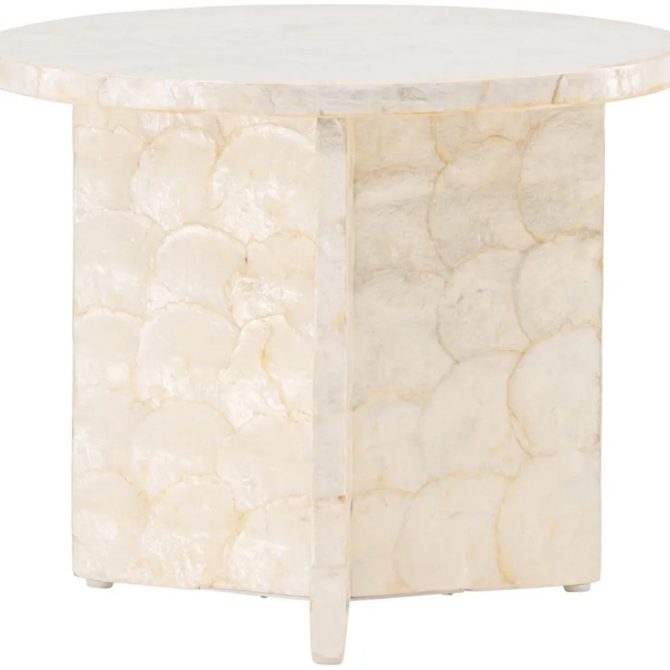 Smögen soffbord Ø40 cm - Ljusgrå