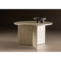 Smögen soffbord Ø70 cm - Ljusgrå