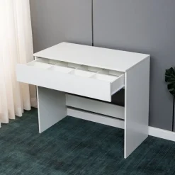 Sminkbord vitt med förvaring 90 cm bred