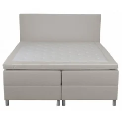 Säng med förvaring beige 160x200 cm