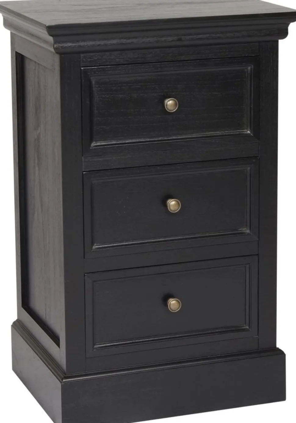 Sängbord Bristol i svart - 70 cm hög