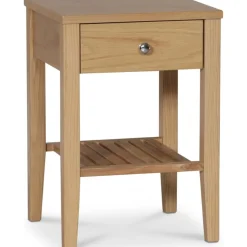 Sängbord i ek + Textilrengöring för möbler