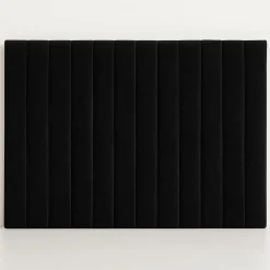 Sänggavel Equator 180 cm - Svart sammet