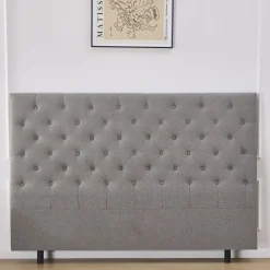 Sänggavel grå 160 cm bred