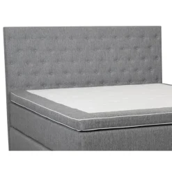 Sänggavel med knappar 160 cm bred grå